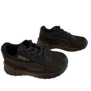Puma KinderFit All Black Toddler Sneakers Size 7C